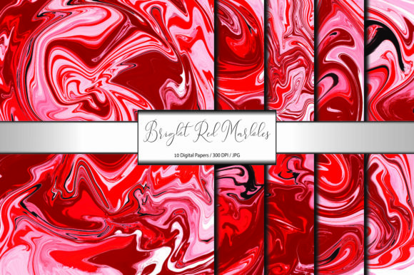 Bright Red Marble Papers: A Designer's Must-Have