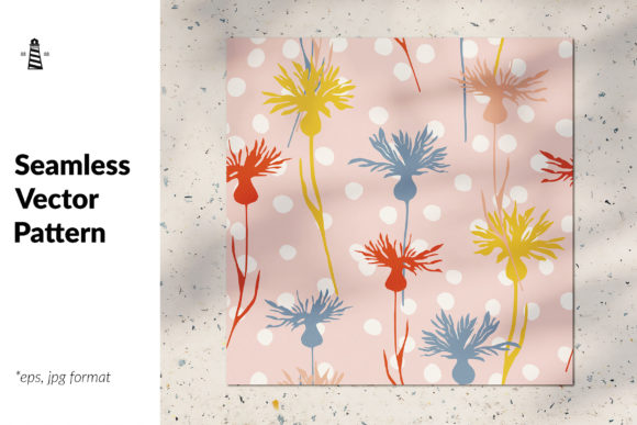 Cornflowers Seamless Pattern for Creative Projects