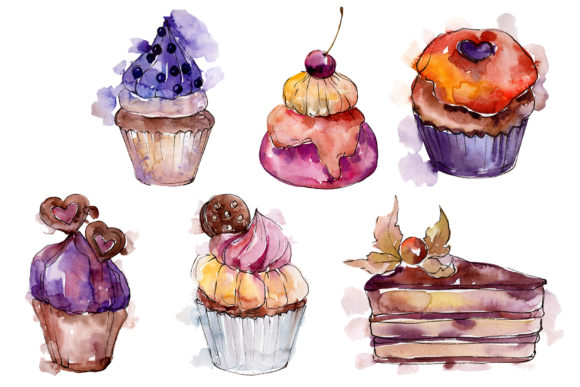 Dessert Sweet Tooth Watercolor: A Creative Toolkit for DIY Design Projects