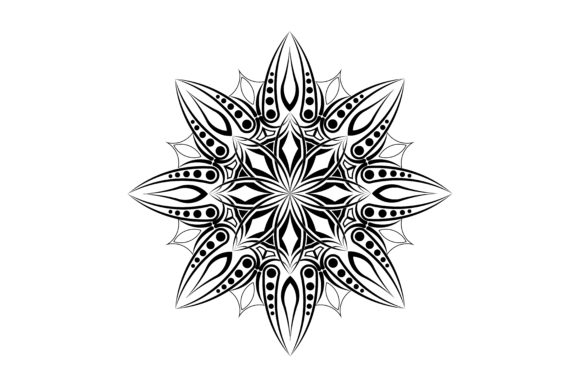 Mandala of Abstract Polar Vector Set 8