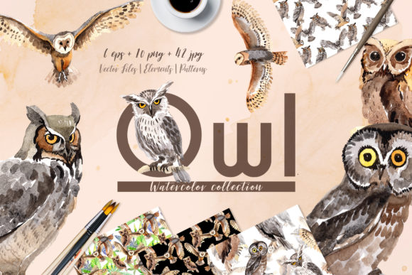 Owl Watercolor: A Complete Design Toolkit for Creative Projects