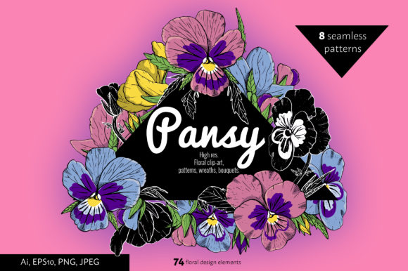 Pansy Floral Clipart: A Designer’s Toolkit for Summer