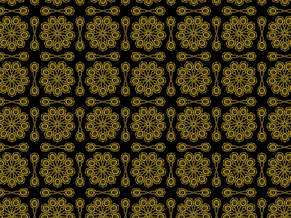 Pattern Gold Ornament Set 60: A Versatile Design Resource for Creative Projects