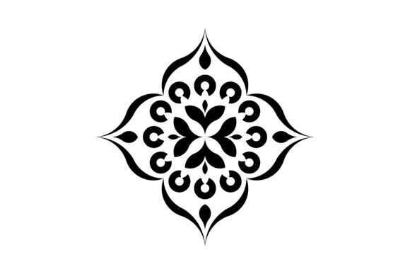 Symmetrical Precision: How the Mandala of Abstract Polar Vector Set 16 Redefines Modern Monochrome Design