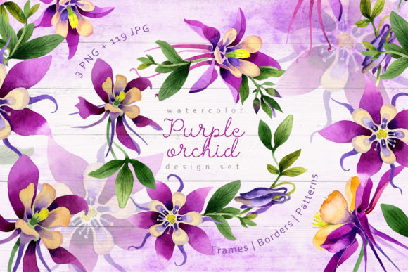 Unlock Endless Creativity with the Purple Orchid Watercolor Set
