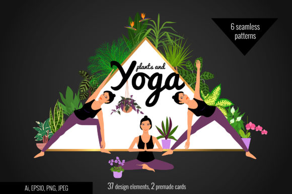 Why Plants and Yoga Clipart Belongs in Your Creative Toolbox